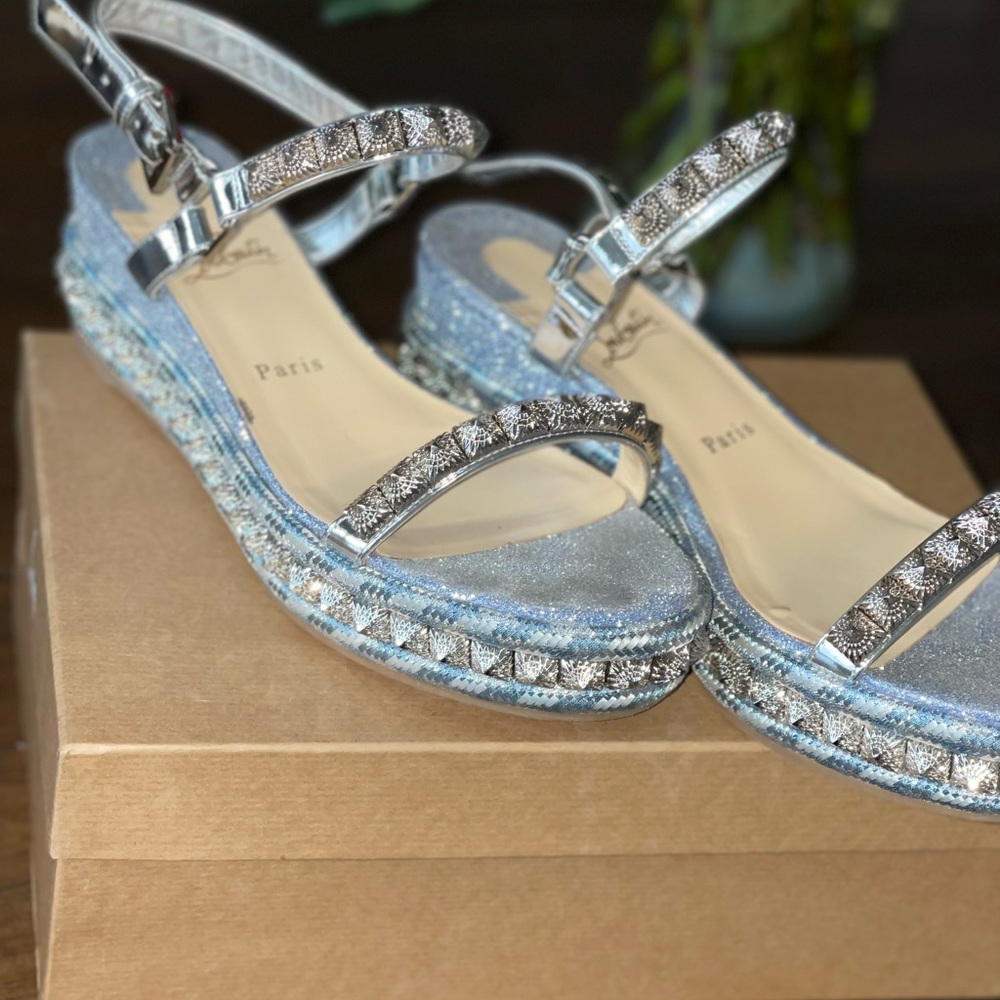 Sliver glitter red bottoms